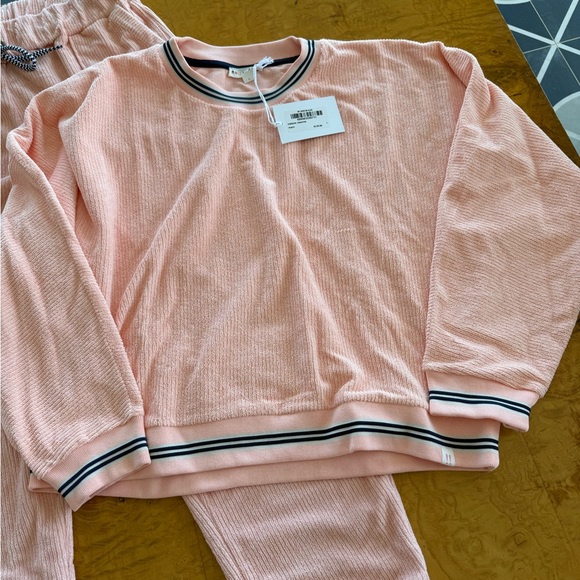Roller Rabbit Peach Emersyn Sweatshirt & Maja Sweatpants Set Sz Large - Picture 4 of 12